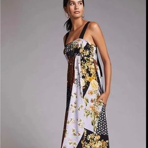 Maeve by Anthropologie- Patchwork Maxi Dress (Mixed Print)